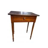 WALNUT ONE DRAWER WORK TABLE