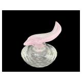 SWAROVSKI CRYSTAL ROSE FALCON PERFUME BOTTLE