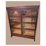 VERY RARE MAHOGANY GLOBE WERNICKE DOUBLE