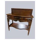 19TH CENTURY MAHOGANY CARVED SERVER