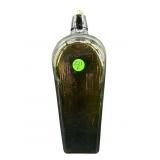 RARE 19TH CENT. OLIVE GREEN GIN BOTTLE WITH CORK