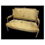 GOLD DECORATED LOUIS XV STYLE SETTEE