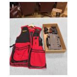 BROWING SHOOTING VEST WITH HOLSTER BOX LOT
