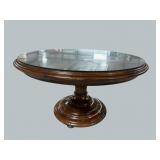 HEKMAN CHERRY STAR INLAID PEDESTAL TABLE