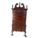 SOLID MAHOGANY CHIPPENDALE HIGHBOY BY BUTLER