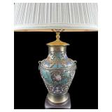 LARGE CHAMPLEVE LAMP