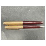 2 PC LOT OF PARKER INK PEN & PENCIL