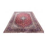 13 FT 6 IN X 9 FT 9 IN HANDMADE KASHAN RUG