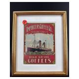 IMPORTERS COFFEE CO. ADVERTISEMENT IN FRAME