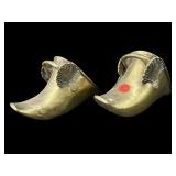 PR OF ANTIQUE SOLID BRASS STIRRUPS