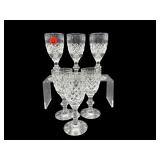 SET OF 6 HAWKES CUT CRYSTAL CORDIAL STEMS