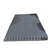 87x106 IN ANTIQUE REVERSIBLE HANDMADE COVERLET