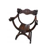 SOLID MAHOGANY CONTEMPORARY SAVANNAH ROLLO CHAIR