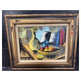 MID CENTURY MODERN CUBIST STILL LIFE BY CASSARD