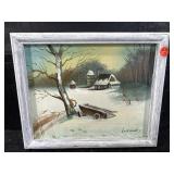 LOCKWOOD WINTER OIL ON CANVAS