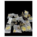 LOT OF BRASS DRAWER PULLS MISC. DESIGNS