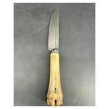 HANDMADE BONE FIXED BLADE KNIFE