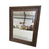 EXTRA LARGE ORNATE GOLD BEVELED MIRROR