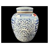 LARGE ANTIQUE BLUE AND WHITE PORCELAIN CHINESE