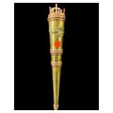 EARLY BRASS AND COPPER MATCH HOLDER