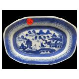 ANTIQUE BLUE WILLOW SMALL TRAY