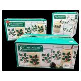 24 PCS HOLLY BERRY CHRISTMAS DRINKWARE