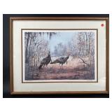 WILD TURKEY WILDLIFE PRINT IN FRAME