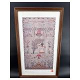 SAMPLER PRINT IN FRAME