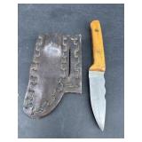 SLEWFOOT WOODEN HANDLE CAMPING KNIFE
