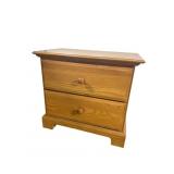 OAK 2 DRAWER STAND