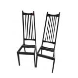 PR OF EBONIZED MCM CHAIRS