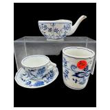 4 PC BLUE DANUBE DEMITASSE SET