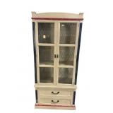 REGENCY STYLE DREXEL PAINT DECORATED CURIO