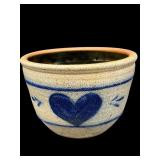 ROWE POTTERY SALT GLAZE BLUE MARK BOWL