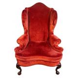 EARLY QUEEN ANNE WINGBACK CHAIR