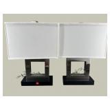 2 MODERN DESIGN LIKE NEW LAMPS
