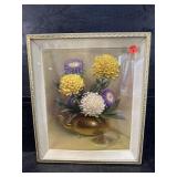 3D MID CENTURY FLORAL STILL LIFE