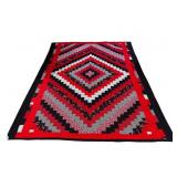 81x64 IN MACHINE MADE LOG CABIN QUILT