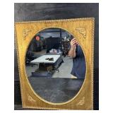 GOLD PAINTED CAMEO MIRROR
