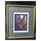 DEBRA E BOOTH WATERCOLOR IN SHADOWBOX FRAME
