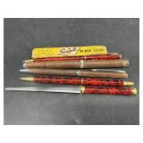 LOT OF 4 MECHANICAL PENCILS/INK PENS