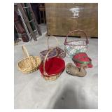 LOT OF 6 WOVEN BASKETS