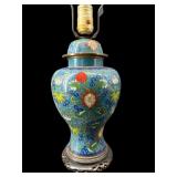CLOISONNE GINGER JAR TABLE LAMP