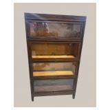 GLOBE WERNICKE MAHOGANY 4 STACKING BOOKCASE
