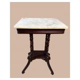 MARBLE TOP VICTORIAN TABLE