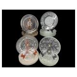 LARGE LOT PRESSED GLASS PLATES