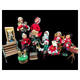 LARGE LOT BYERS CHOICE CHRISTMAS CAROLERS AND