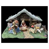 HAWTHORNE VILLAGE NATIVITY SCENE SET WITH