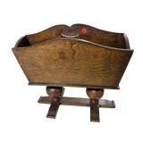 ENGLISH OAK MAGAZINE RACK