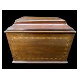 MAHOGANY INLAID DOCUMENT BOX